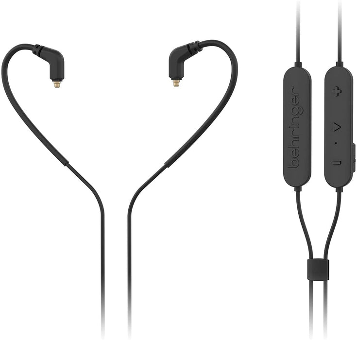 Behringer BT251-BK Bluetooth* Wireless Adapter for In-Ear Monitors with MMCX Connectors - Music Bliss Malaysia