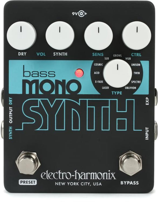 Electro Harmonix Bass Mono Synth Synthesizer Pedal (Electro-Harmonix / EHX) *Crazy Sales Promotion* - Music Bliss Malaysia