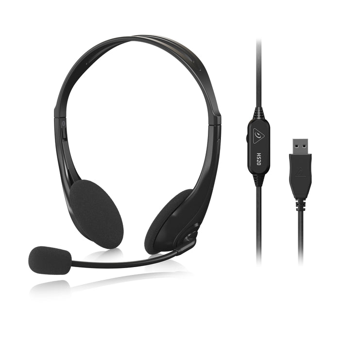 Behringer HS20 USB Stereo Headset with Swivel Microphone - Music Bliss Malaysia