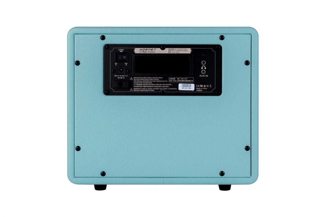 Mooer Hornet 15-Watt Modeling Guitar Amplifier - Blue - Music Bliss Malaysia