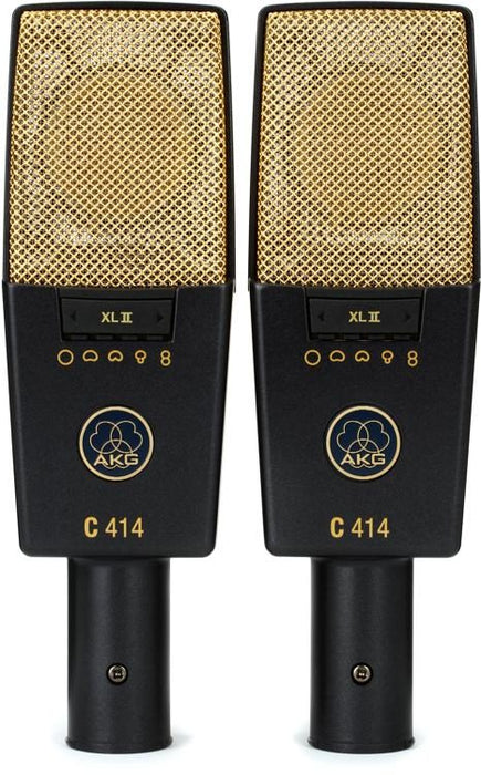 AKG C414 XLII/ST Large-diaphragm Condenser Microphone - Matched Pair (C414XLIIST) *Everyday Low Prices Promotion* - Music Bliss Malaysia
