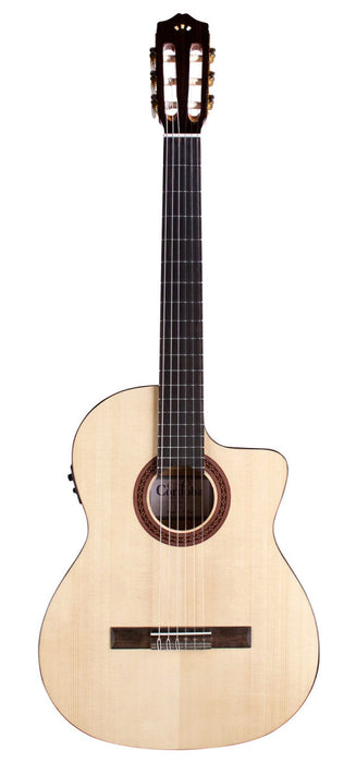 Cordoba C5-CET Limited - Solid Spruce Top, Maple Back & Sides with Pickup with Classical Guitar Bag, Mid Range Thinline Electric-Classical Guitar - Music Bliss Malaysia