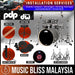 PDP by DW CM5 Concept Maple Shell Pack - 5-piece with 700/800 Series Hardware Pack - Satin Pewter - Music Bliss Malaysia