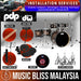 PDP by DW CM7 Concept Maple Shell Pack - 7-piece with 700/800 Series Hardware Pack - Satin Charcoal Burst - Music Bliss Malaysia