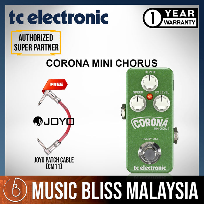 TC Electronic Corona Mini Chorus Guitar Effects Pedal - Music Bliss Malaysia