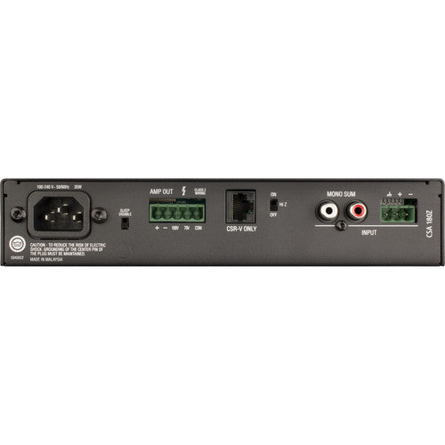 JBL CSA180Z 80W 70/100V Power Amplifier (CSA-180Z / CSA 180Z) - Music Bliss Malaysia