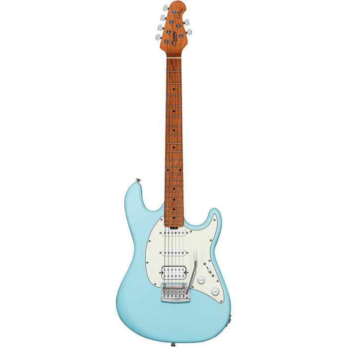 Sterling Cutlass CT50HSS Electric Guitar - Daphne Blue Satin - Music Bliss Malaysia
