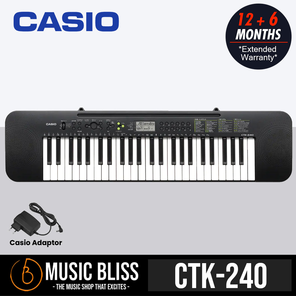 Casio CTK 240 49 Keys Standard Keyboard Music Bliss Malaysia