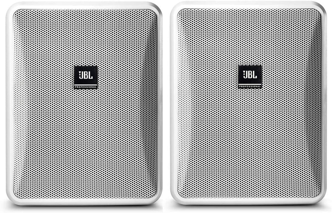 JBL Control 25-1L Compact 8-Ohm Indoor/Outdoor Background/Foreground Speaker - White (Pair) (Control251L) - Music Bliss Malaysia