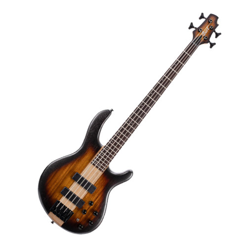 Cort C4 Plus ZBMH Electric Bass Guitar with Bag - Trans Black Burst - Music Bliss Malaysia