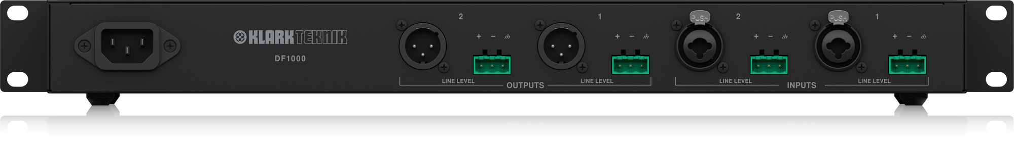Klark Teknik DF1000 Ultra-Fast and Fully Automatic Dual Channel Feedback Suppression Processor - Music Bliss Malaysia