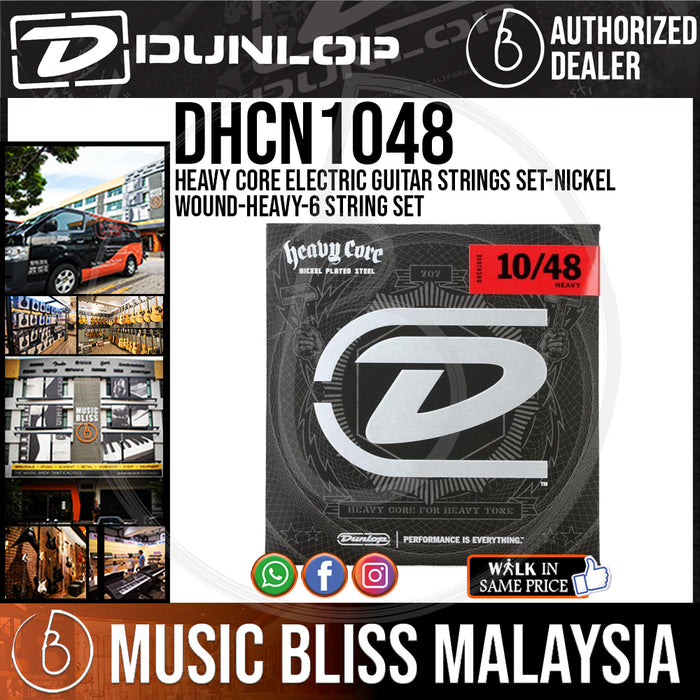 Jim Dunlop DHCN1048 Heavy Core NPS Electric Strings - Heavy 010-048 - Music Bliss Malaysia