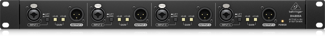 Behringer DI4800A Professional 4 Channel Active DI-Box (DI-4800A / DI 4800A) - Music Bliss Malaysia
