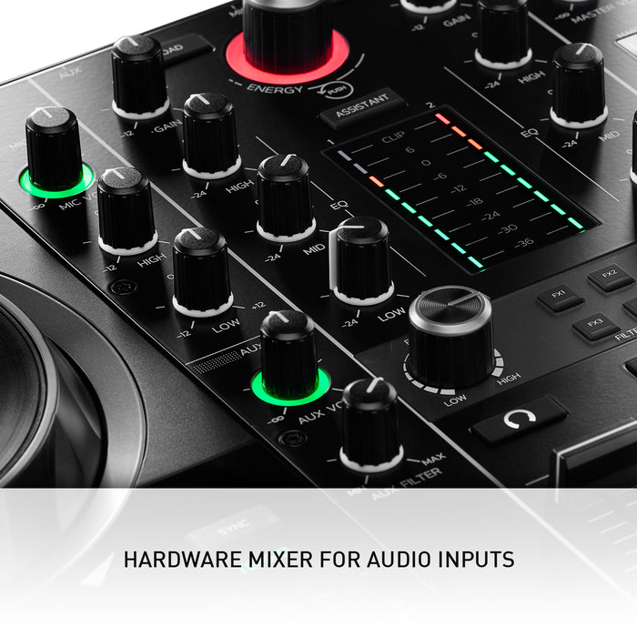 Hercules DJControl Inpulse 500 | All-In-One DJ controller with Beatmatch Guide, Full DJ Software DJUCED & Serato DJ Lite Included, Other DJ Software Compatible (Inpulse-500) - Music Bliss Malaysia