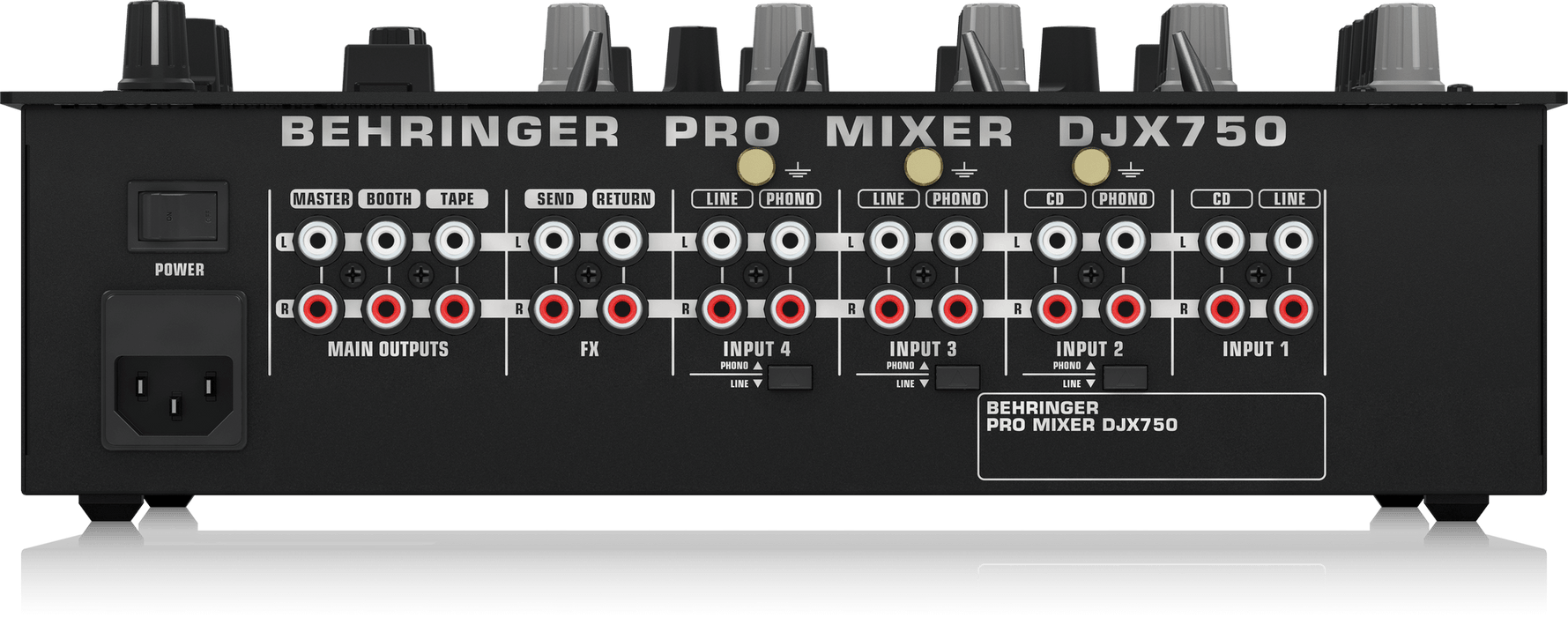 Behringer Pro Mixer DJX750 4-channel DJ Mixer (DJX-750 / DJX 750) - Music Bliss Malaysia