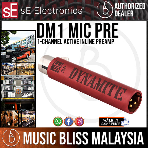 sE Electronics DM1 Dynamite 1-channel Active Inline Preamp - Music Bliss Malaysia