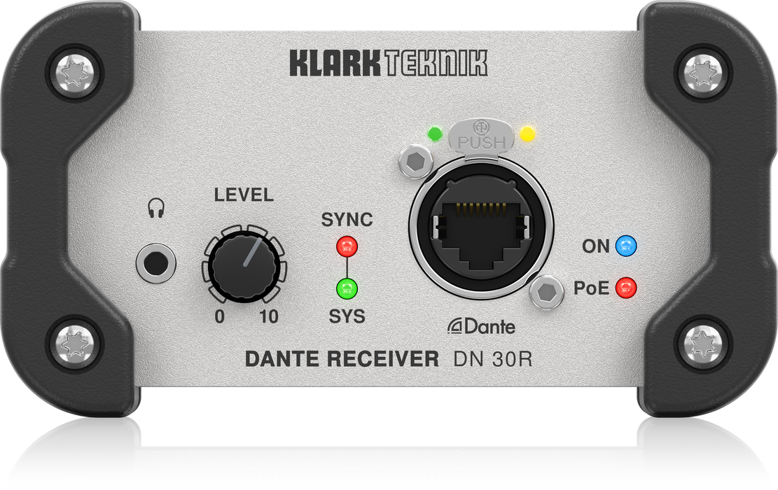 Klark Teknik DN 30R 2-channel Dante Audio Receiver (DN30R / DN-30R) - Music Bliss Malaysia