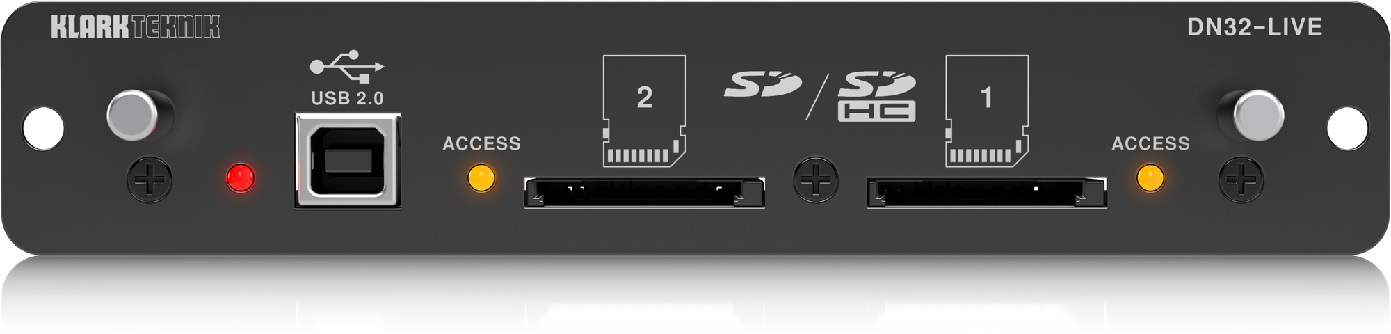 Klark Teknik DN32-LIVE SD/SDHC and USB 2.0 Expansion Module (DN32LIVE / DN32 LIVE) - Music Bliss Malaysia