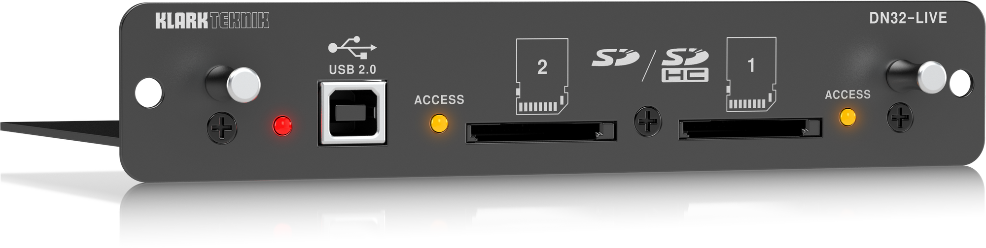 Klark Teknik DN32-LIVE SD/SDHC and USB 2.0 Expansion Module (DN32LIVE / DN32 LIVE) - Music Bliss Malaysia