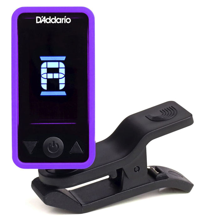 D'Addario PW-CT-17PR Eclipse Headstock Guitar Tuner - Purple - Music Bliss Malaysia