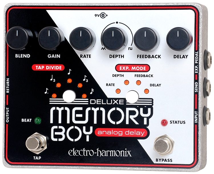 Electro Harmonix Deluxe Memory Boy Analog Delay Pedal with Tap Tempo (Electro-Harmonix / EHX) - Music Bliss Malaysia