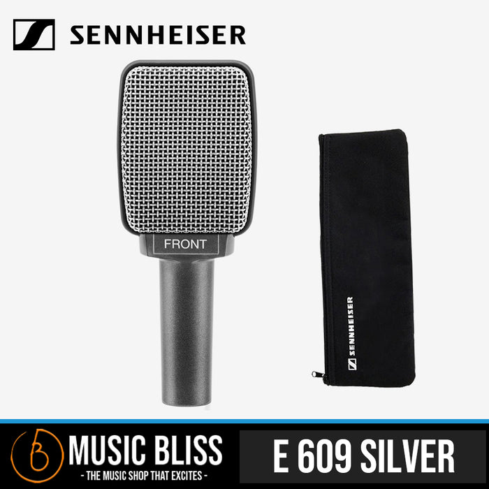 Sennheiser e 609 Silver Dynamic Supercardioid Guitar Microphone - Music Bliss Malaysia