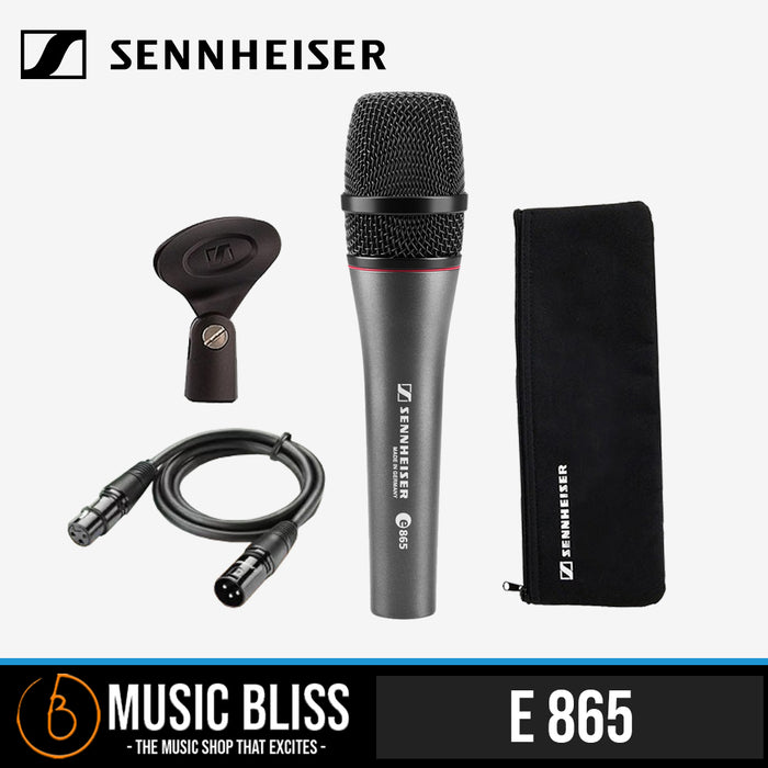 Sennheiser e 865 Handheld Condenser Microphone with Free Mic Cable - Music Bliss Malaysia