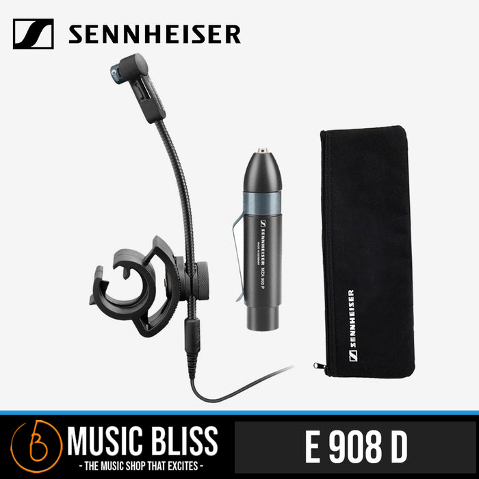 Sennheiser e 908 D Clip-on Condenser Microphone for Drums and Percussion - Music Bliss Malaysia