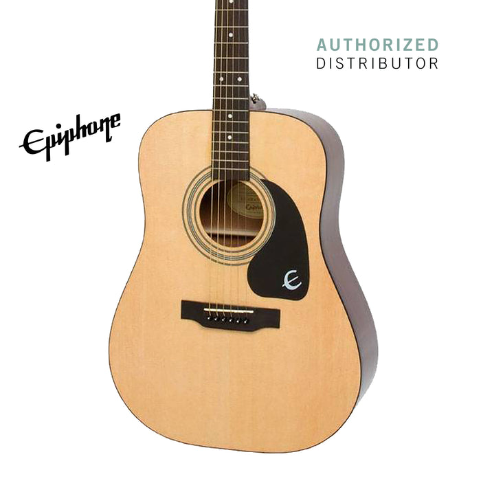 Epiphone DR-100 Dreadnought Acoustic Guitar - Natural (DR100) - Music Bliss Malaysia