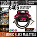 Ernie Ball 6406 24 Inch Flat Ribbon Stereo Right Angle to Right Angle Patch Cable - Black (2-pack) - Music Bliss Malaysia