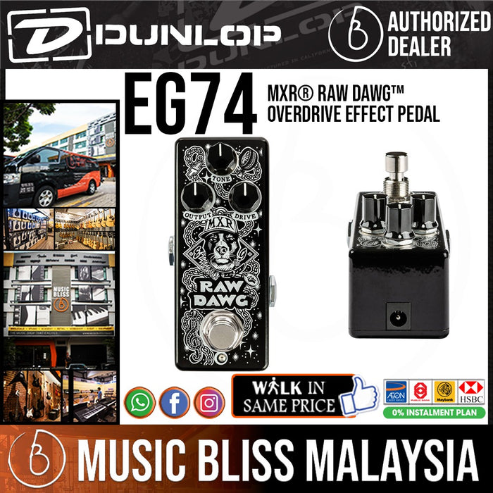 Jim Dunlop MXR EG74 Raw Dawg Overdrive Guitar Effects Pedal - Music Bliss Malaysia