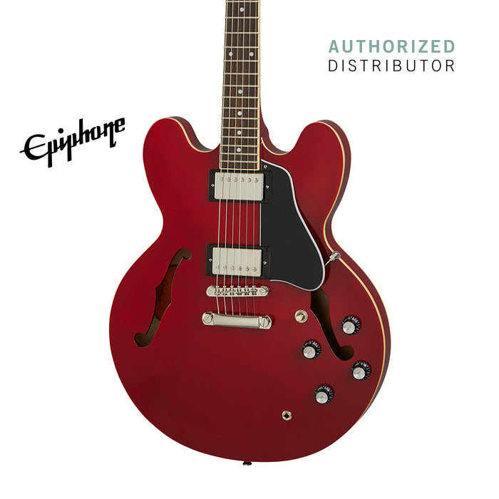 Epiphone ES-335 Semi-Hollowbody Electric Guitar - Cherry - Music Bliss Malaysia