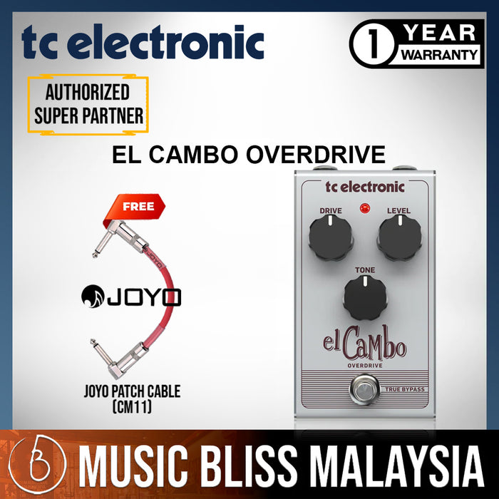 TC Electronic EL Cambo Classic Tube Overdrive Pedal - Music Bliss Malaysia