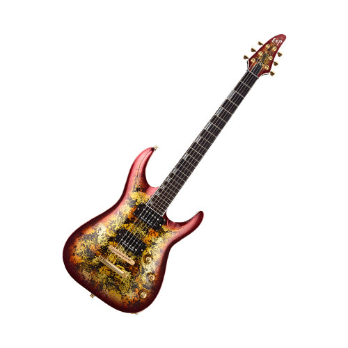 ESP Horizon-CTM-PT NT - Fireopal with Red Pearl Black (HORIZONCTMPTNT) - Music Bliss Malaysia