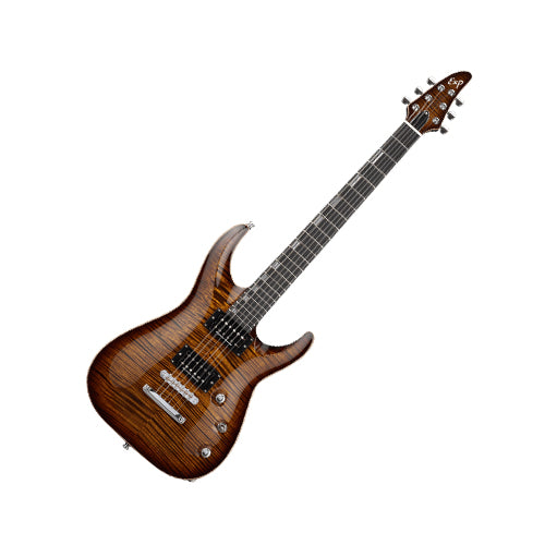 ESP Horizon-CTM NT/FM - Antique Brown Sunburst with Brown Pearl Black (HORIZONCTMNTFM) - Music Bliss Malaysia