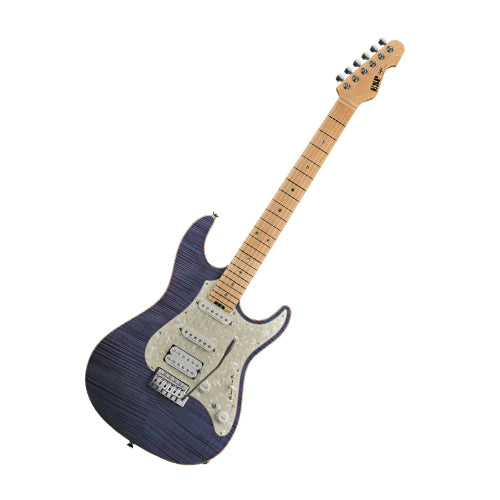 ESP Snapper-CTM/HR - Indigo Purple with Purple Pearl Black (SNAPPERCTMHR) - Music Bliss Malaysia