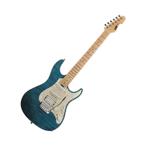 ESP Snapper-CTM/HR - Marine Blue with Blue Pearl Black (SNAPPERCTMHR) - Music Bliss Malaysia