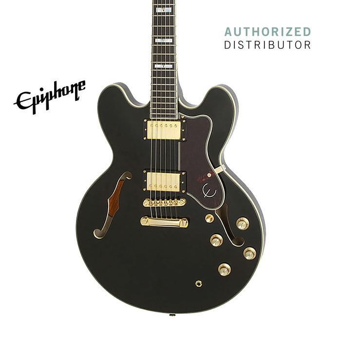 Epiphone Sheraton-II Pro Semi-Hollowbody Electric Guitar - Ebony - Music Bliss Malaysia