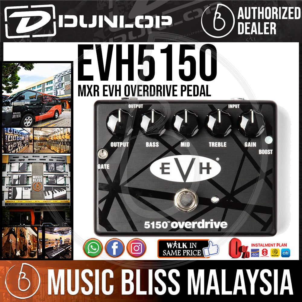 evh overdrive pedal Jim Dunlop MXR EVH 5150 Overdrive Pedal — Music Bliss Malaysia