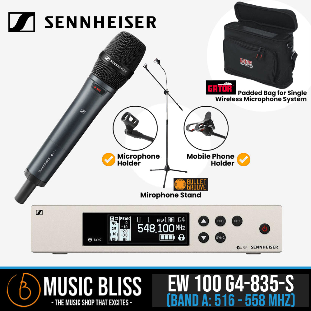 Sennheiser EW 100 G4-835-S Wireless Handheld Microphone System