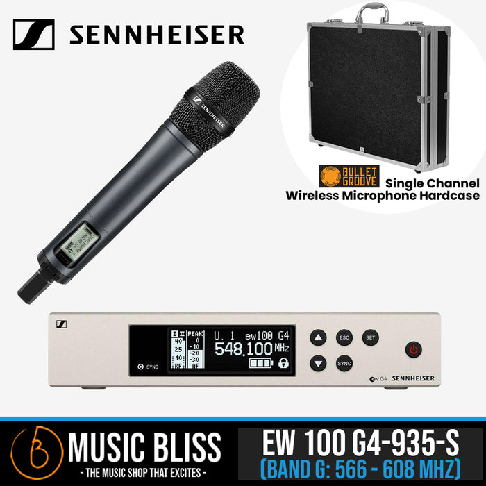 Sennheiser EW 100 G4-935-S Wireless Handheld Microphone System - Music Bliss Malaysia