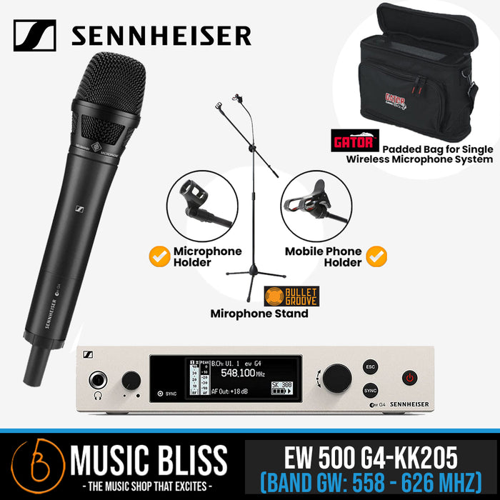 Sennheiser EW 500 G4-KK205 Wireless Handheld Microphone System - Music Bliss Malaysia