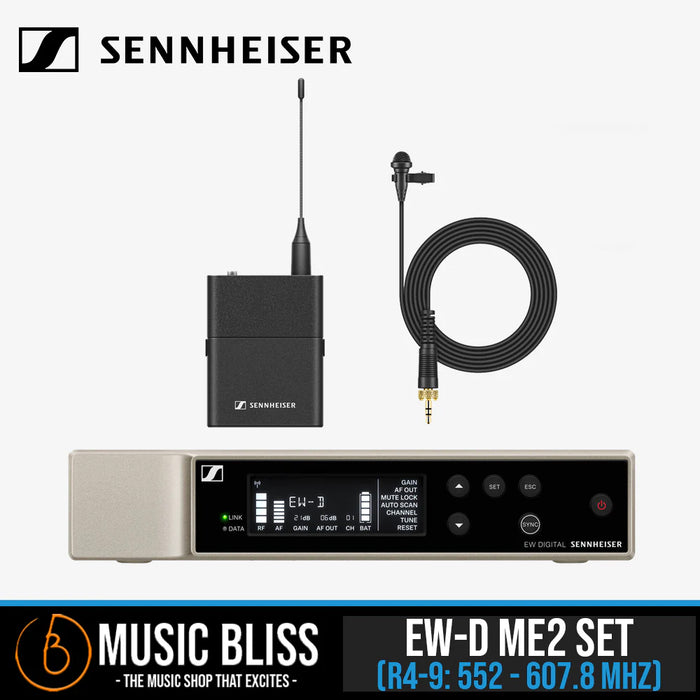 Sennheiser EW-D ME2 SET Digital Wireless Omni Lavalier Microphone System - Music Bliss Malaysia