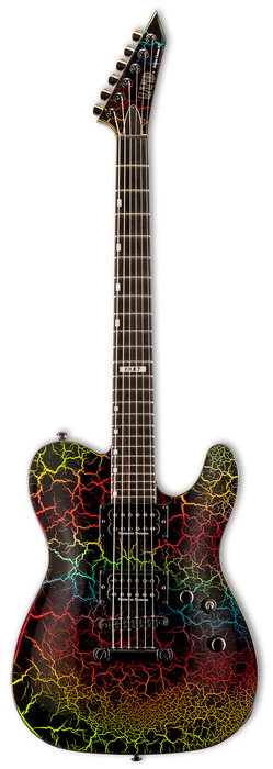ESP LTD Eclipse '87 NT - Rainbow Crackle - Music Bliss Malaysia