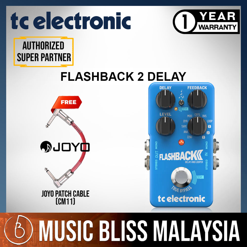 TC Electronic Flashback 2 Delay Guitar Effects Pedal | Music Bliss