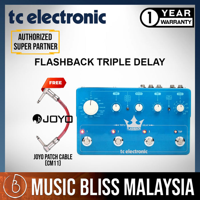 TC Electronic Flashback Triple Delay Guitar Effects Pedal - Music Bliss Malaysia