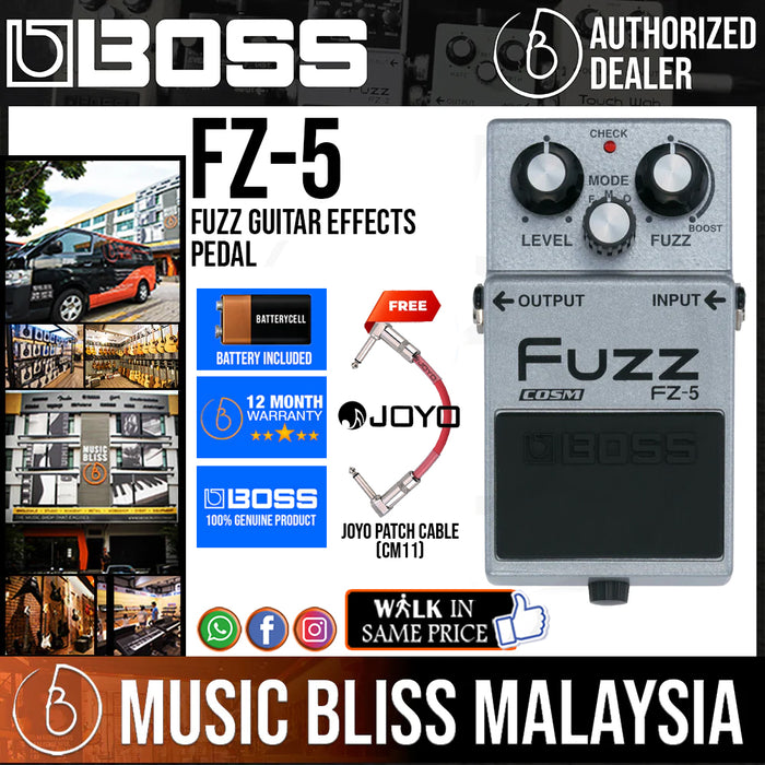 Boss FZ-5 Fuzz Guitar Effects Pedal - Music Bliss Malaysia