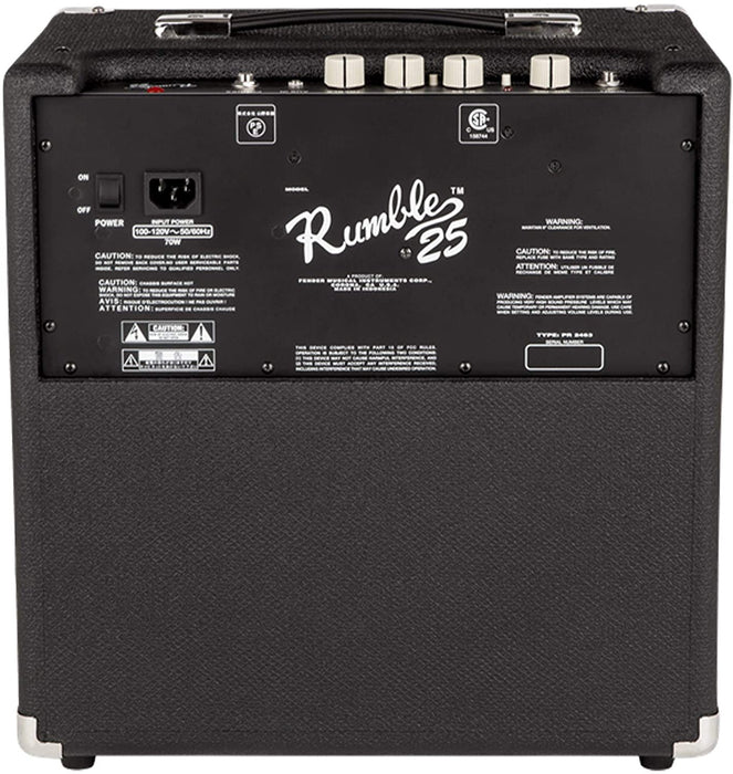 Fender Rumble 25 V3 25-watt 1x8 Guitar Bass Combo Amplifier - Music Bliss Malaysia