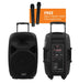 Flepcher PPA-1250 12'' 50-watt Portable PA System with 2 Wireless Microphone (PPA1250 / PPA 1250) - Music Bliss Malaysia