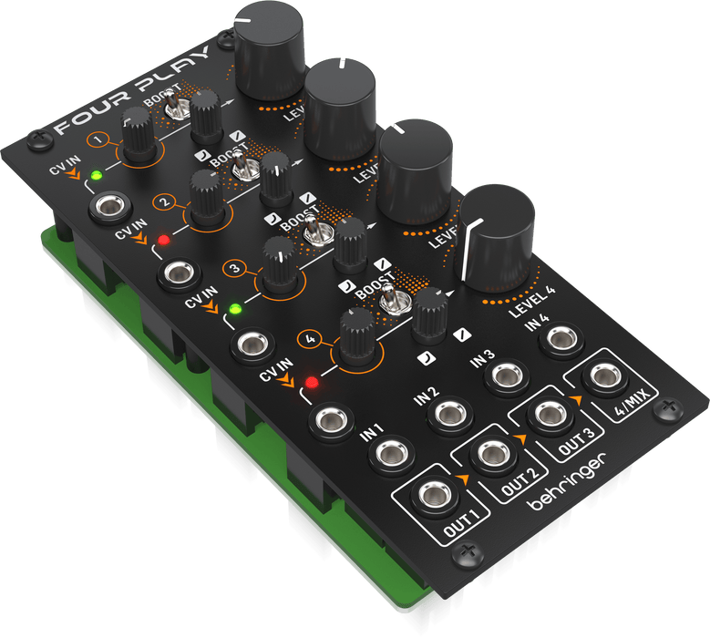 Behringer Four Play Quad VCA & Mixer Module For Eurorack - Music Bliss Malaysia